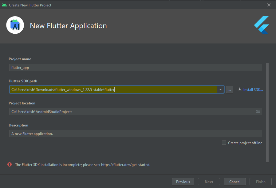 android studio The flutter SDK is Stack Overflow