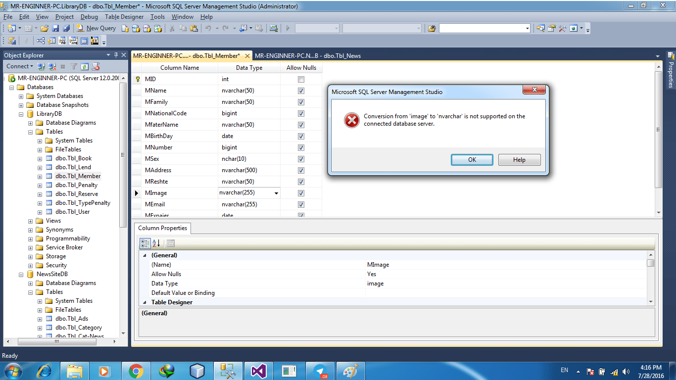 Sql Server 2016 How To Resolve The Data Types Nvarchar