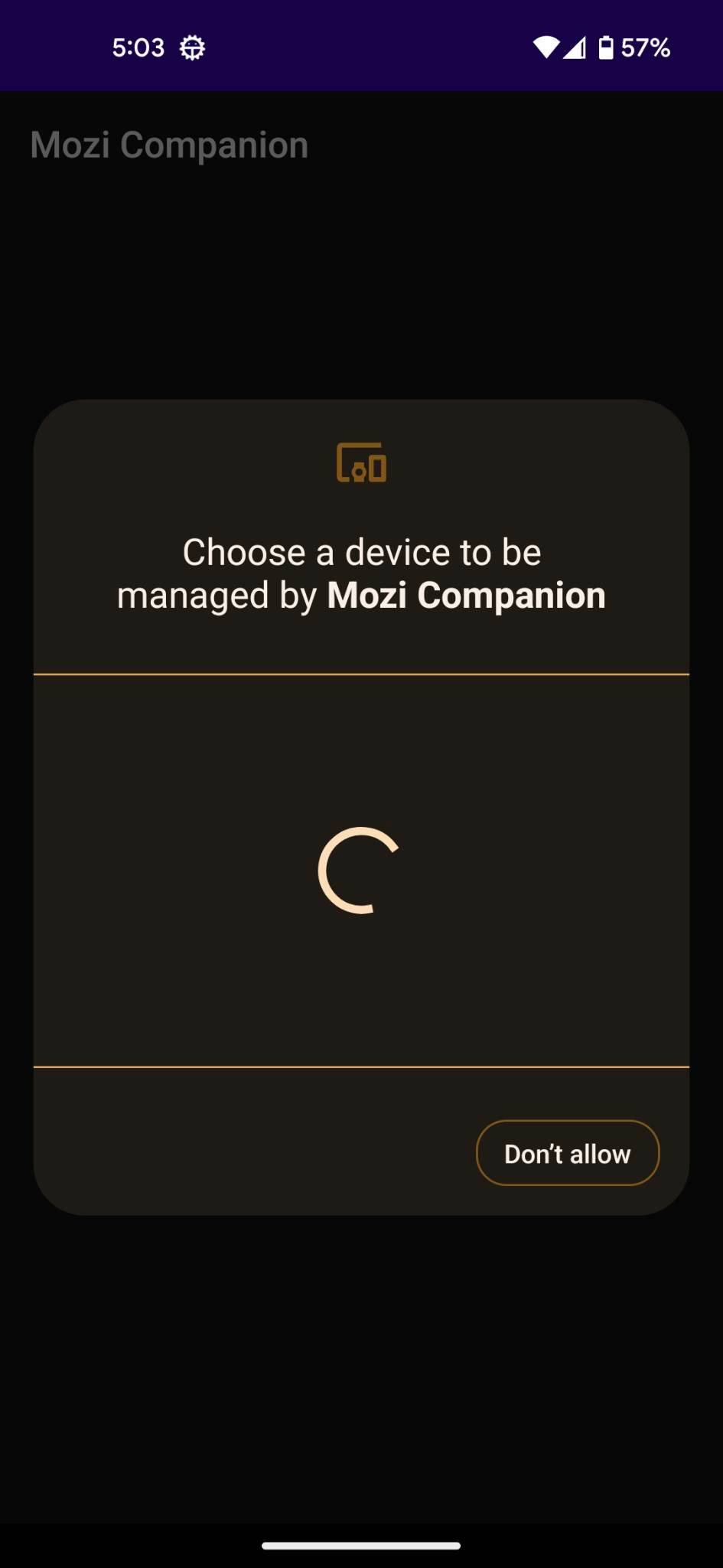 Android CompanionDeviceManager Never Finds Any Nearby Bluetooth Devices