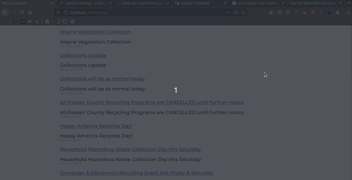 reactjs how can i use history.push instead Link for nested routing in react Stack Overflow