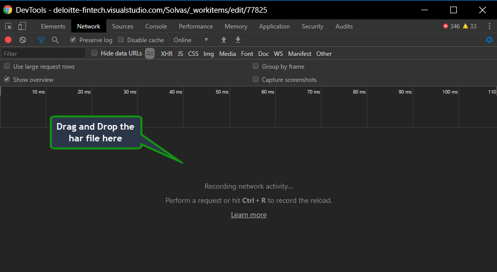 Chrome har viewer xasersci