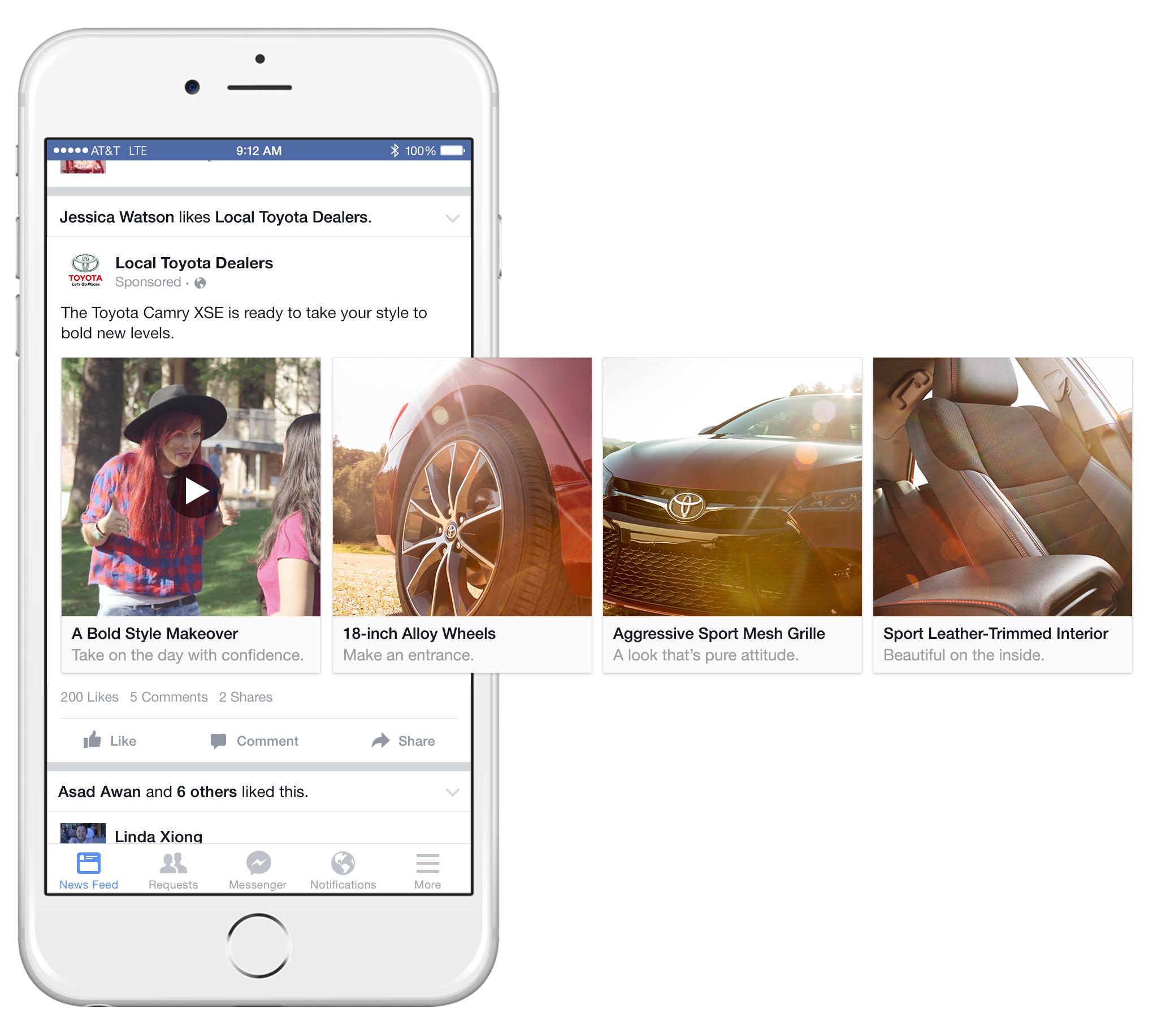 site Facebook share show in carousel post format Stack Overflow
