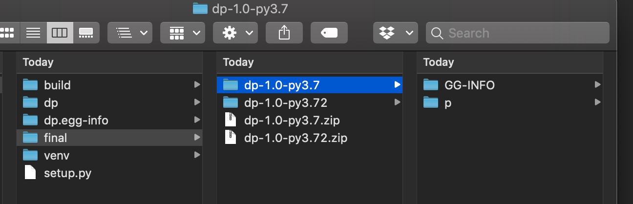 macos Building a python egg, first letter is incorrectly removed from