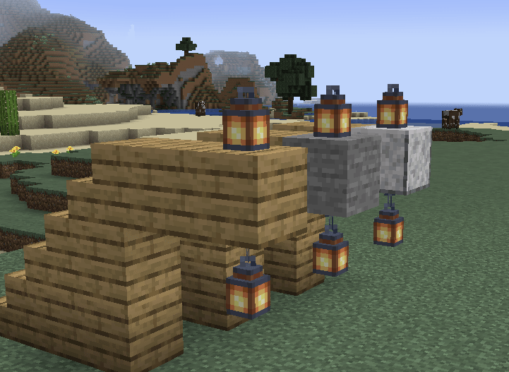 How do I place a lantern on the side of a wall? MicroEducate