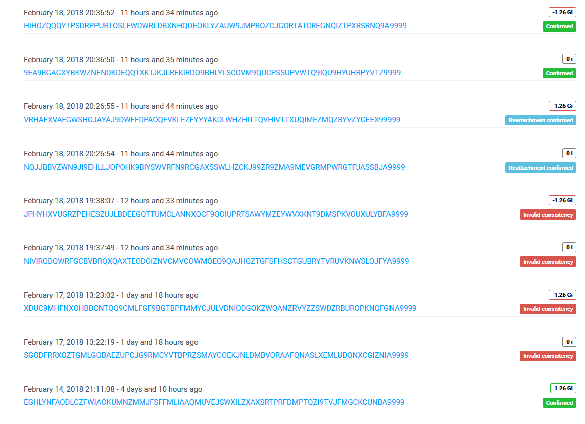 transaction What does "invalid consistency" mean? Iota Stack Exchange