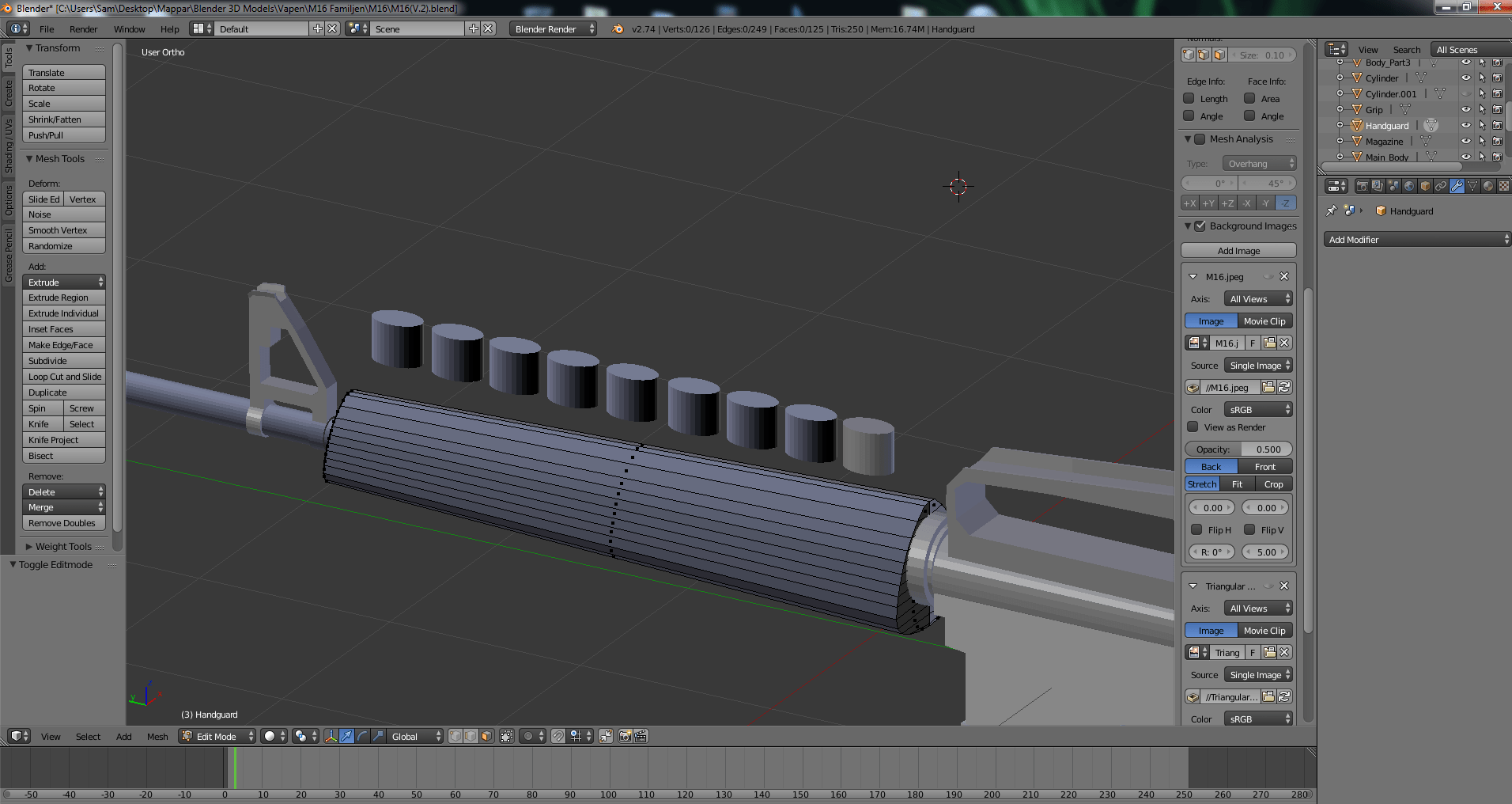 modifiers How to cut holes in an object using another object