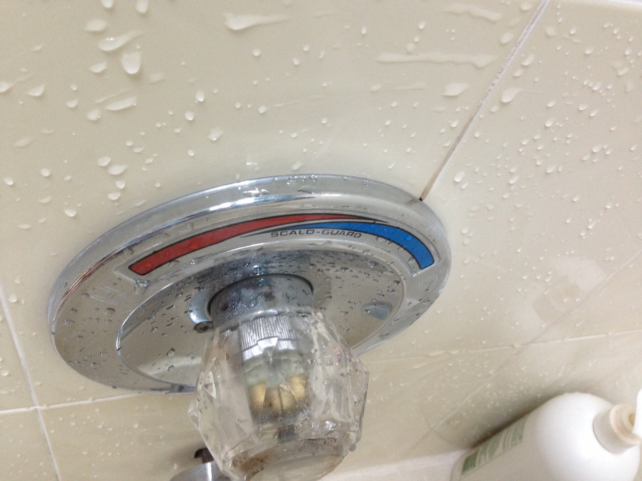 plumbing How do I seal my shower escutcheon plate to prevent it from