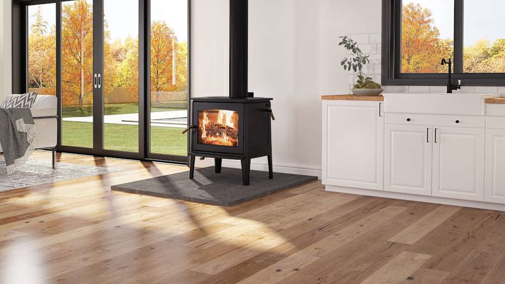 woodstove Using selfleveling cement as a wood stove's stove board? Home Improvement Stack