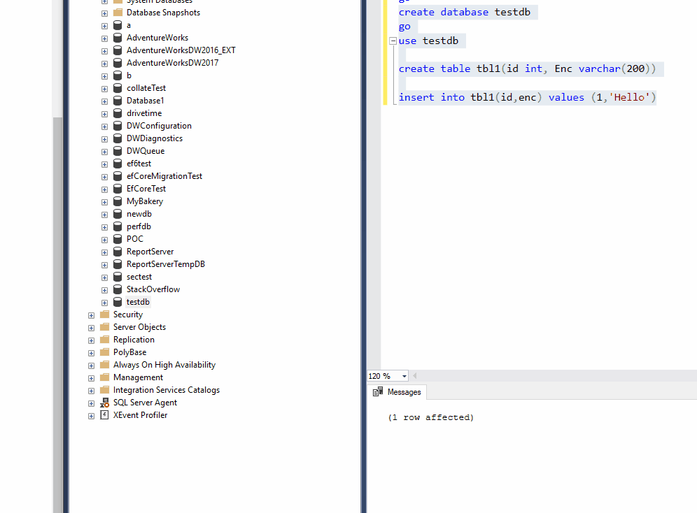 sql server How to read SQL Alwaysencrypted column from classic ASP