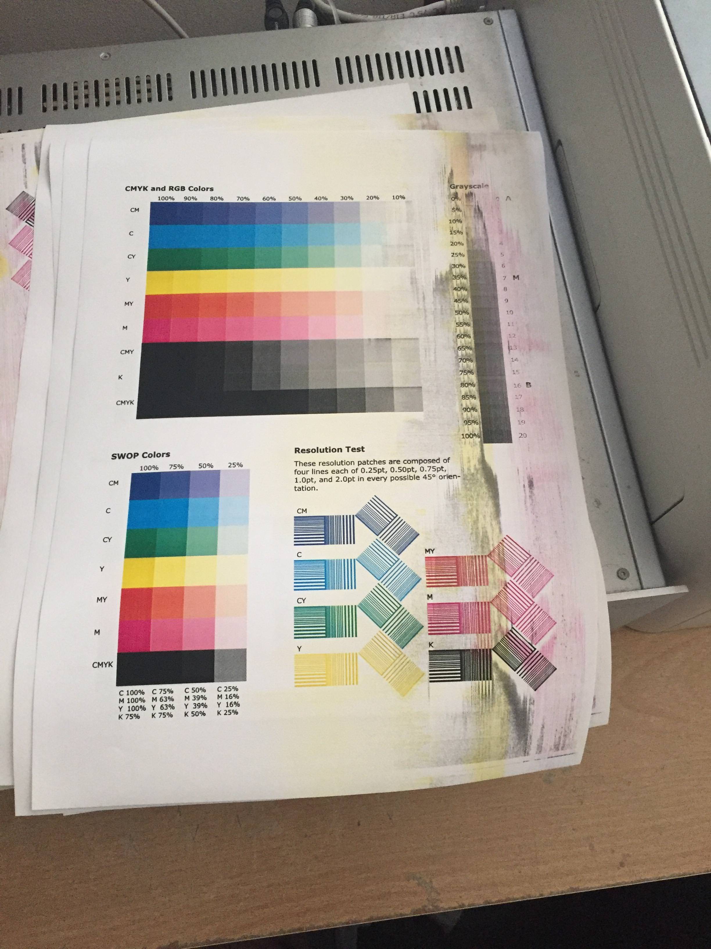 printing Laser Printer producing streaky ink prints Super User