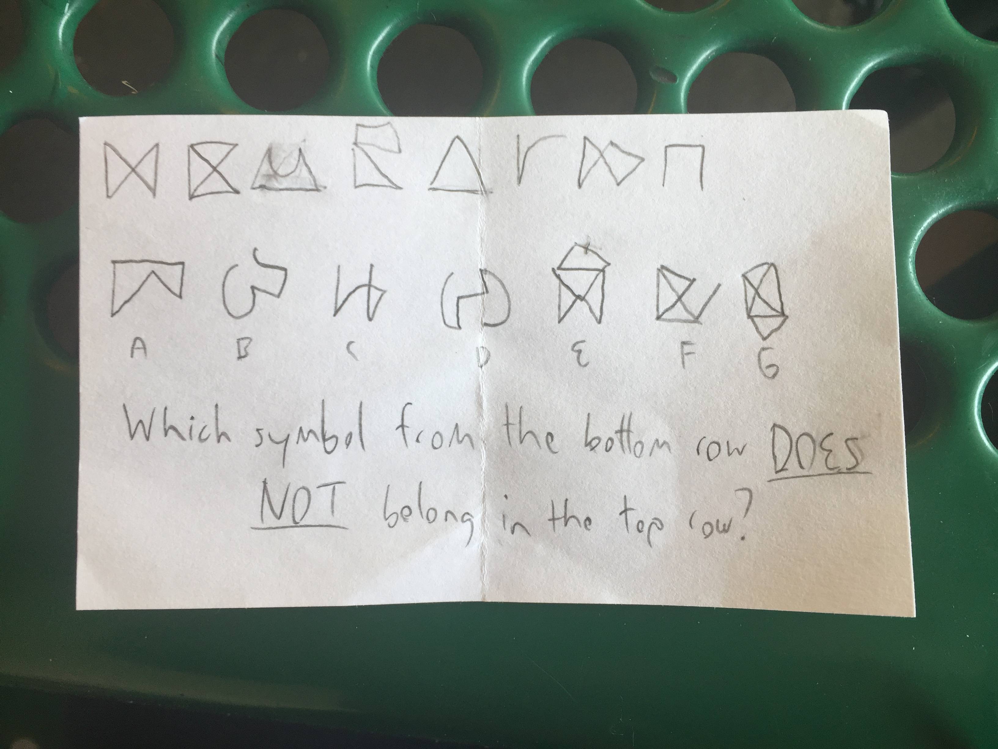 symbols A Logic Puzzle—One of These Things Doesn’t Quite Fit