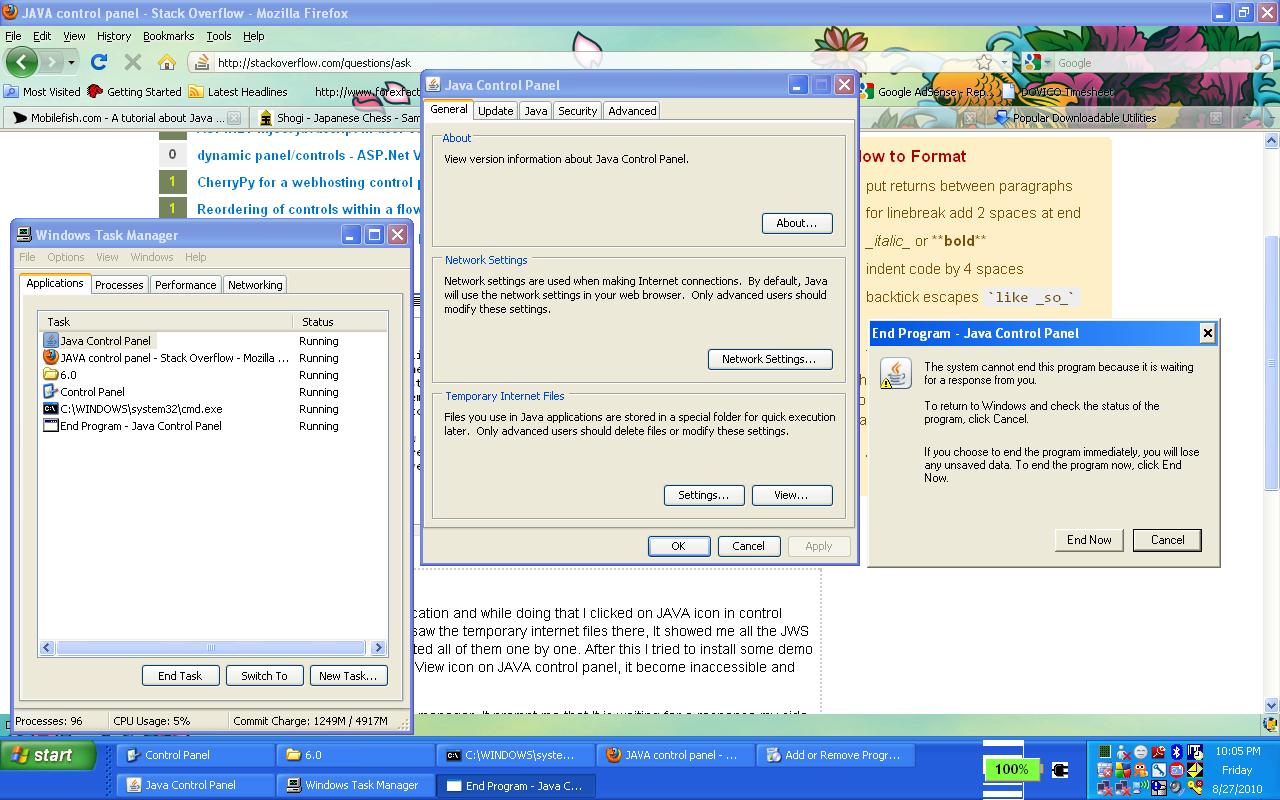 jnlp JAVA control panel Super User
