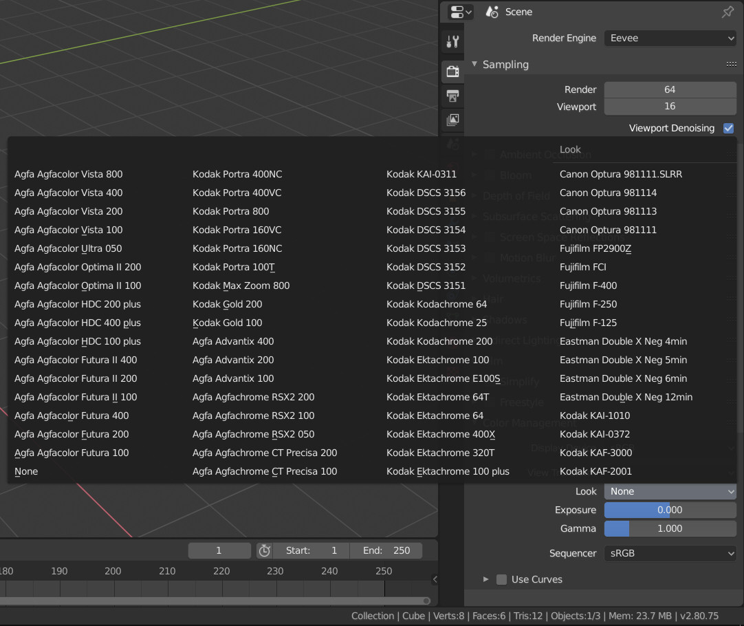 filmic blender Can I get back film emulation looks into 2.80? Blender Stack Exchange