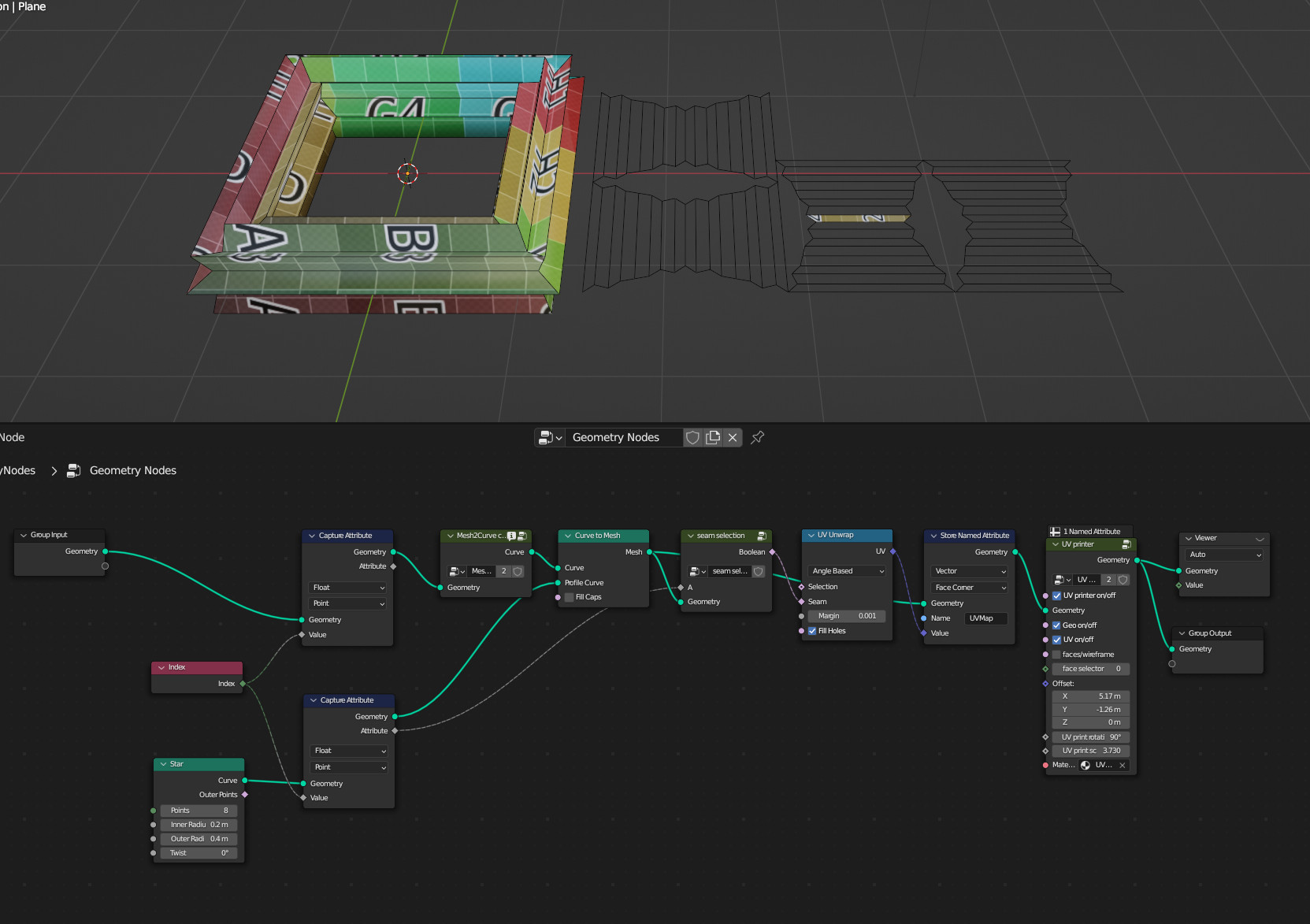 Geometry Nodes UV unwrap Blender Stack Exchange