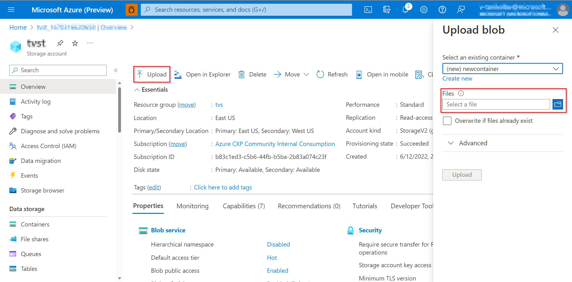 python How to save a dataframe to csv in Azure datalake in the