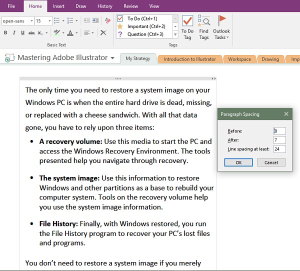 windows 10 Copying from Chrome to OneNote Changes Font Style