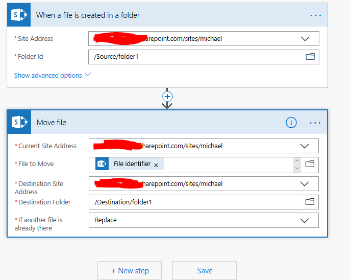 sharepoint online MS Flow to Move file inside SubFolder in Document Library dynamically