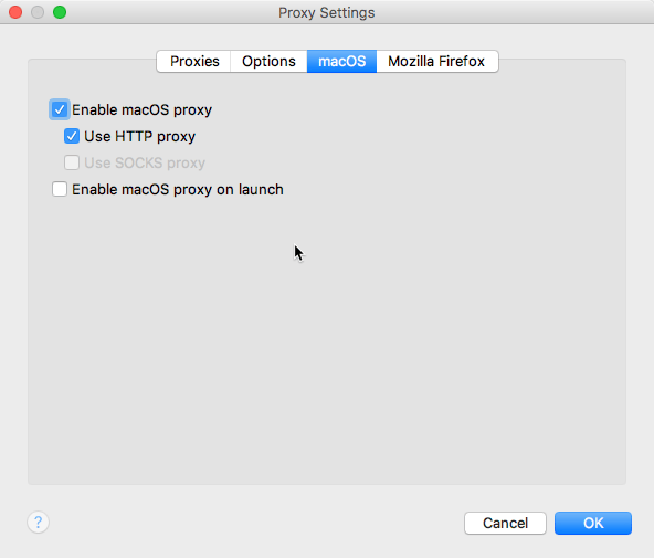 macos Can't run Safari or Chrome, while Charles is running Stack
