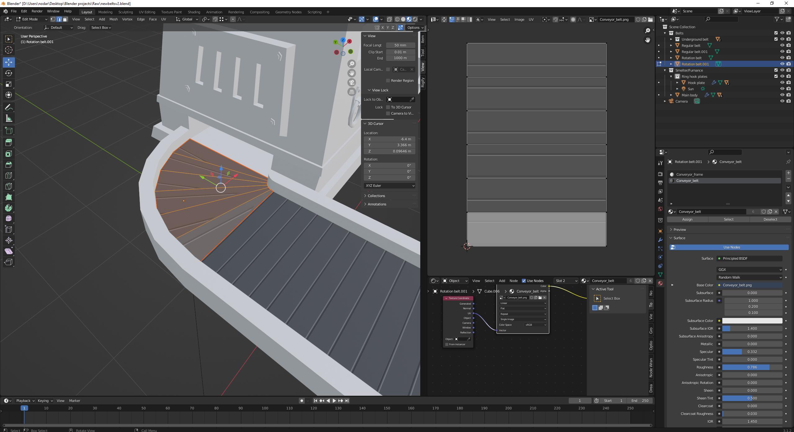 texturing How to unwrap UV for curved mesh correctly? (Making curved