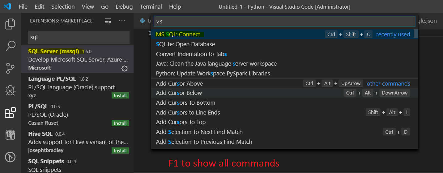 visual studio code Is there a way to connect VSCode to