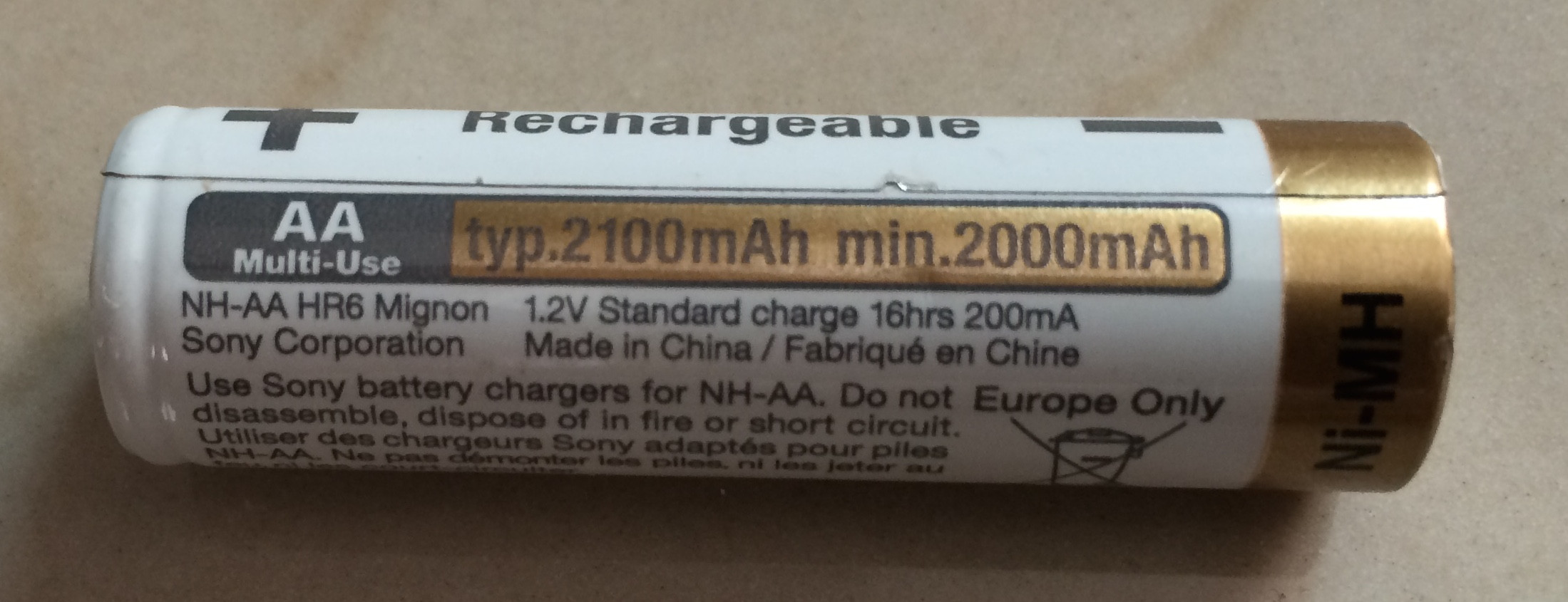 nimh Do AA battery chargers detect battery charge level and