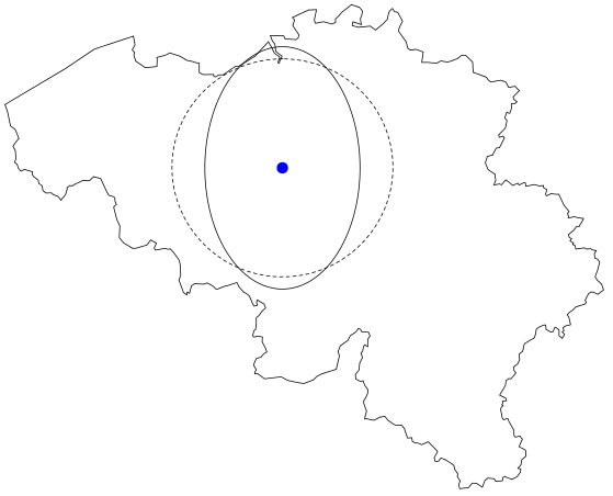 Draw Distance On Map r Drawing a Circle with a Radius of a Defined Distance in a Map
