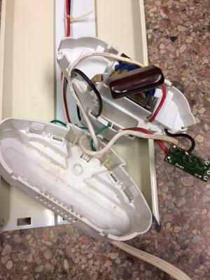 led - How to bypass the ballast on this fluorescent fixture? - Home