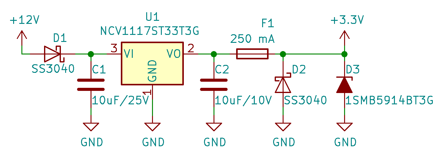 power supply Simple short, overvoltage and reverse polarity