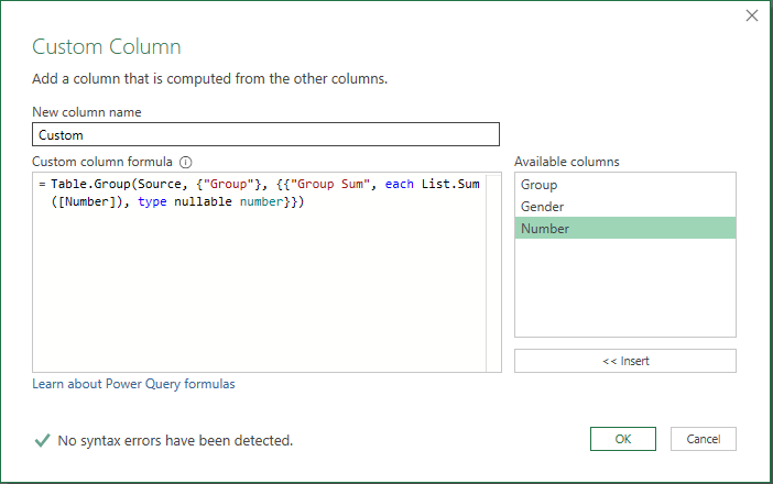 excel Power Query Sum of column by group as new column Stack Overflow