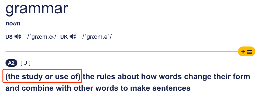 meaning Did I interpret the parenthesis correctly? English Language