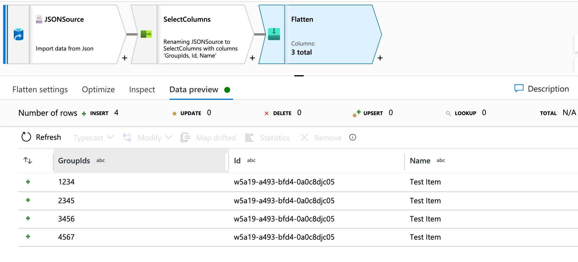 Azure Data Factory traverse JSON array with multiple rows Stack