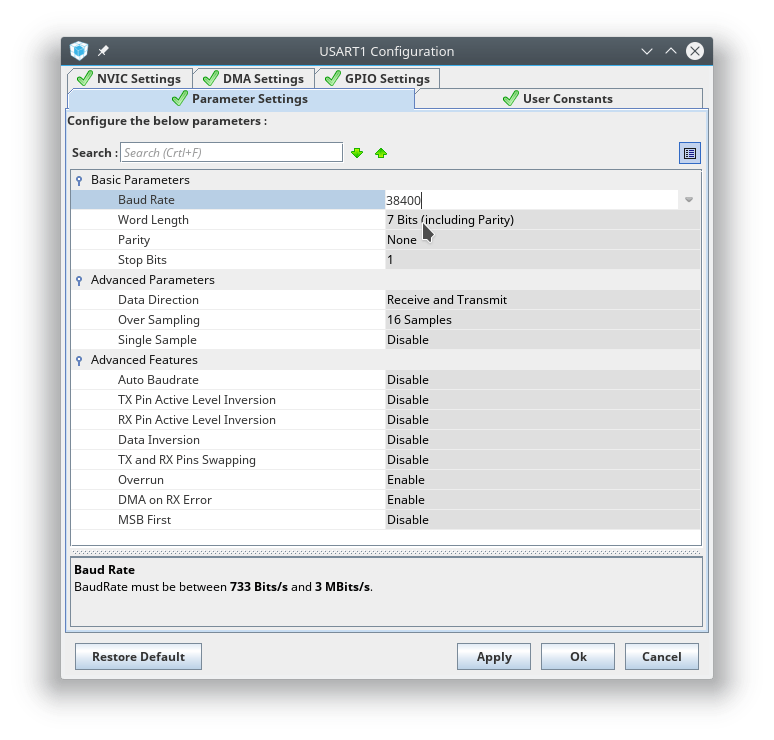 microcontroller Relation between baudrate in UART and clock speed