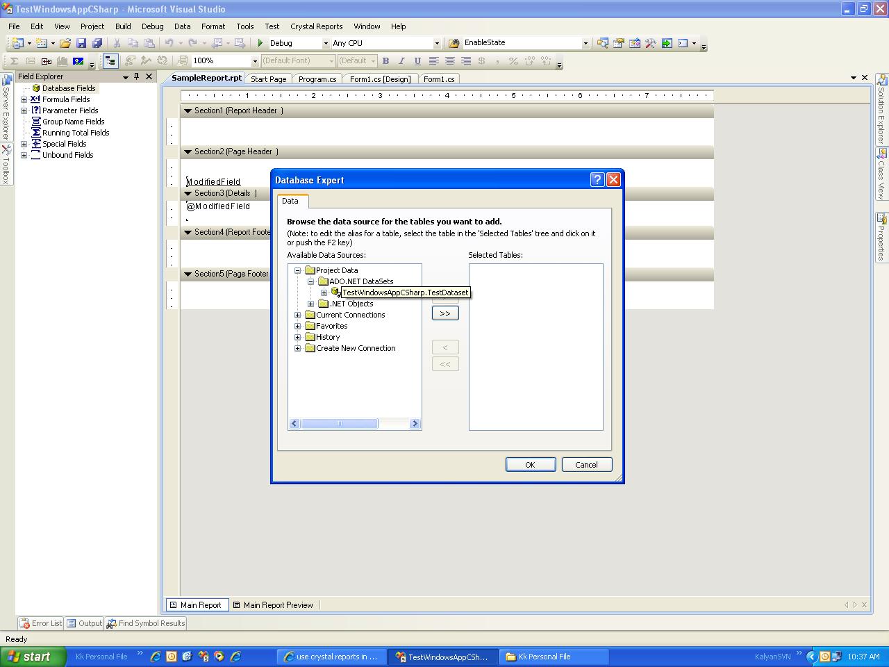 use crystal reports in c windows application Stack Overflow