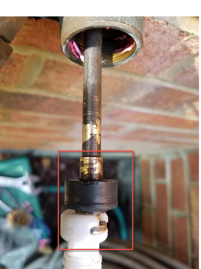 stuck how to remove frost free outdoor faucet drain valve assembly