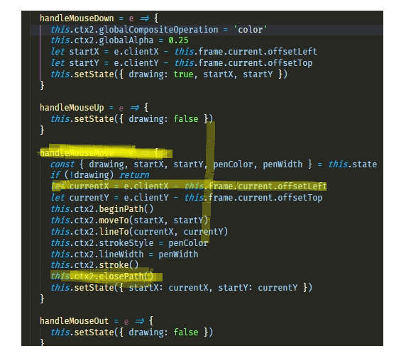 javascript HTML Canvas Create a Highlighter Effect Stack Overflow