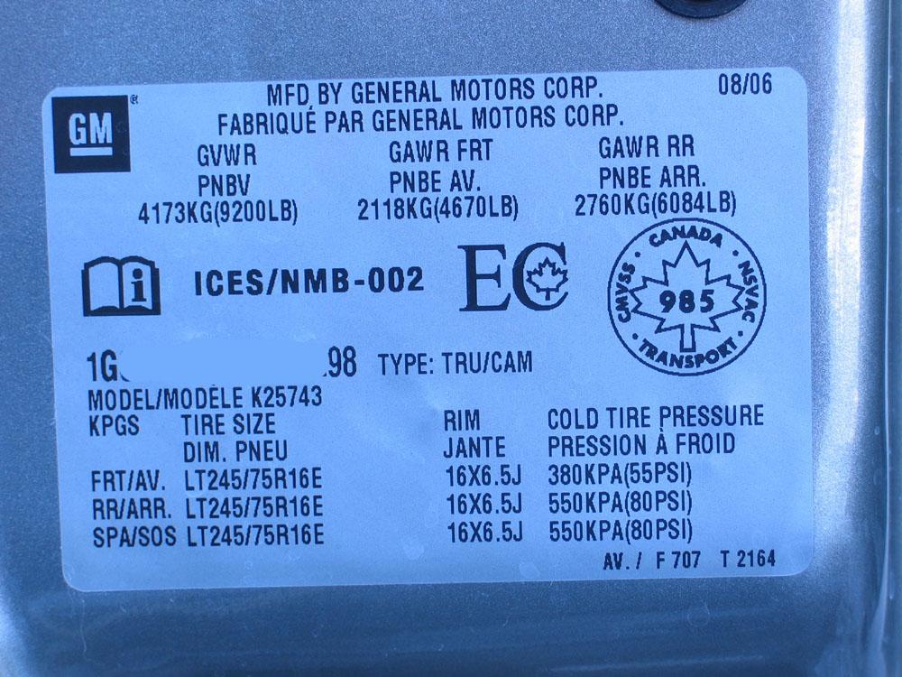 tires - Tyre pressure for Toyota Yaris - Motor Vehicle Maintenance