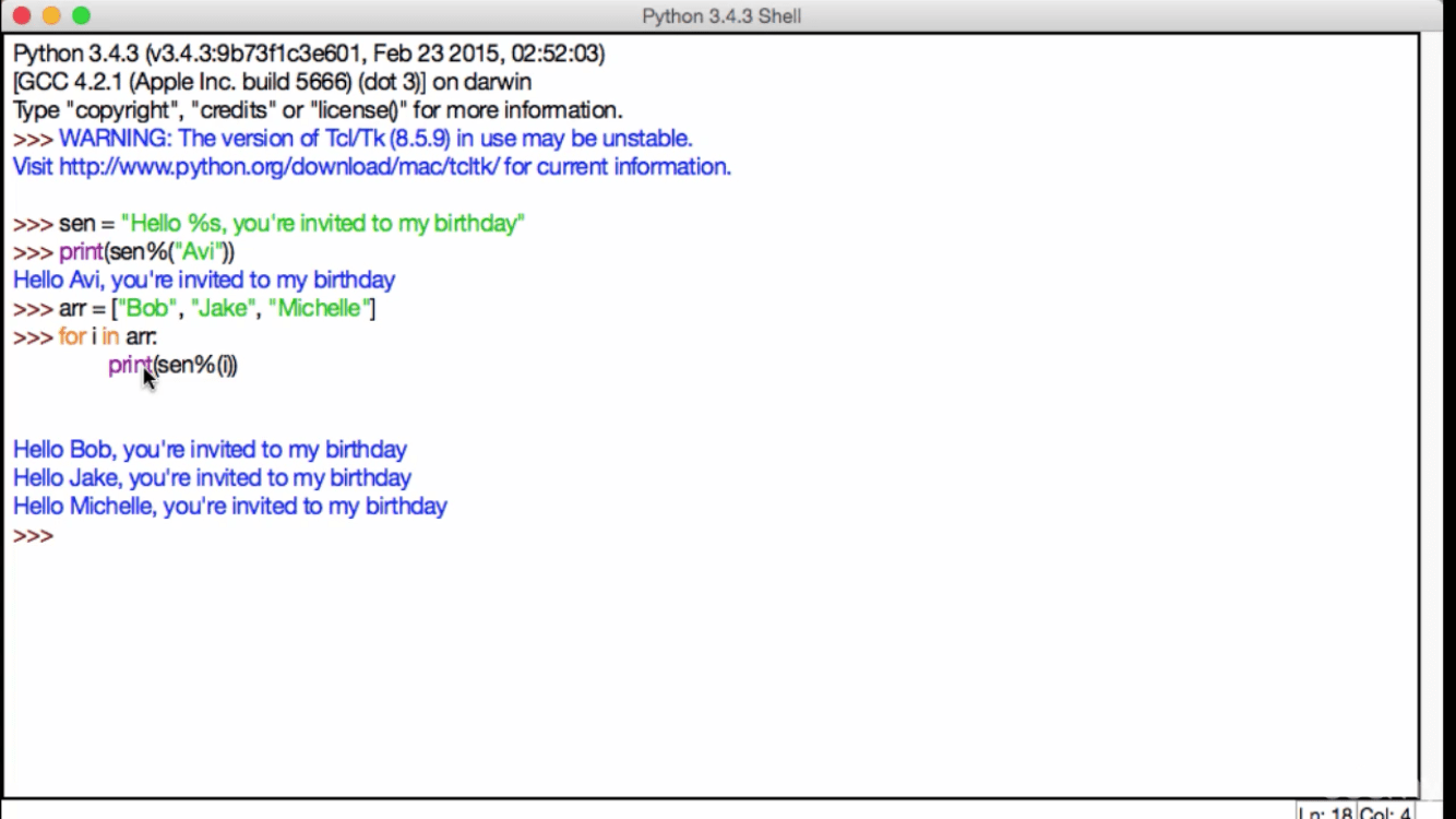 Placeholders in Python placing multiple names in an array Stack Overflow