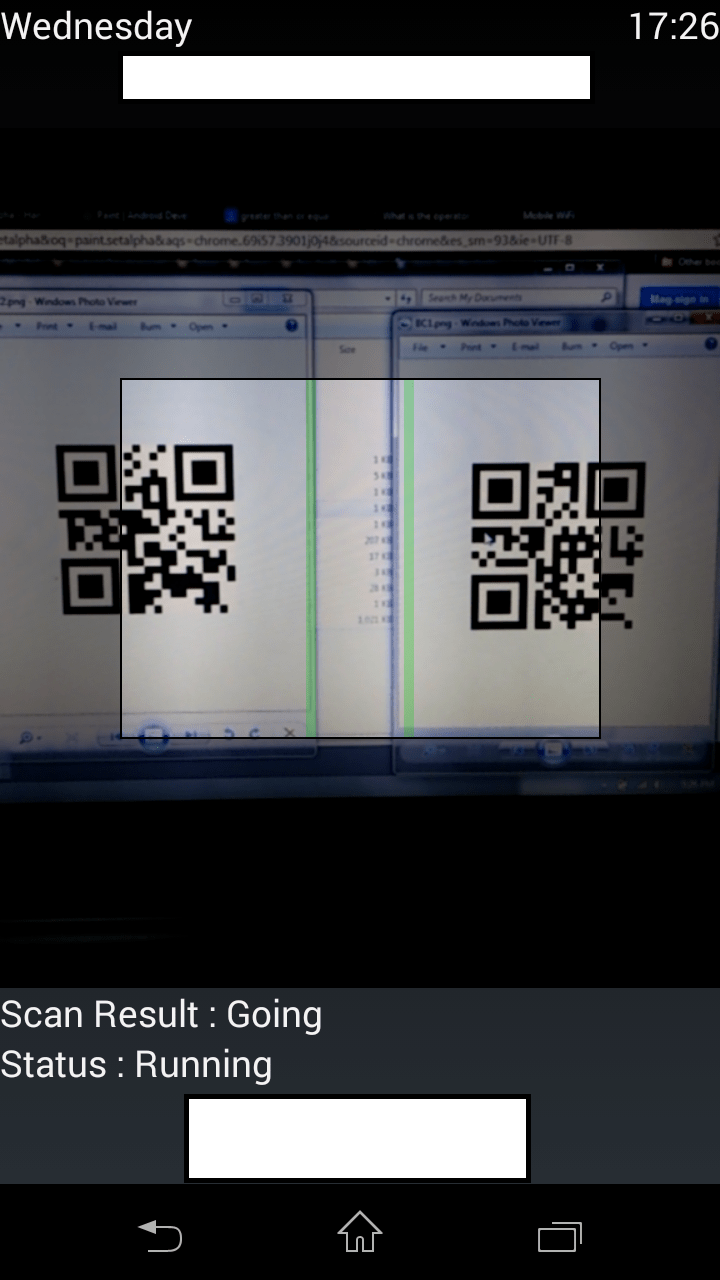 android ZXing SDK How to set Scanning Area Stack