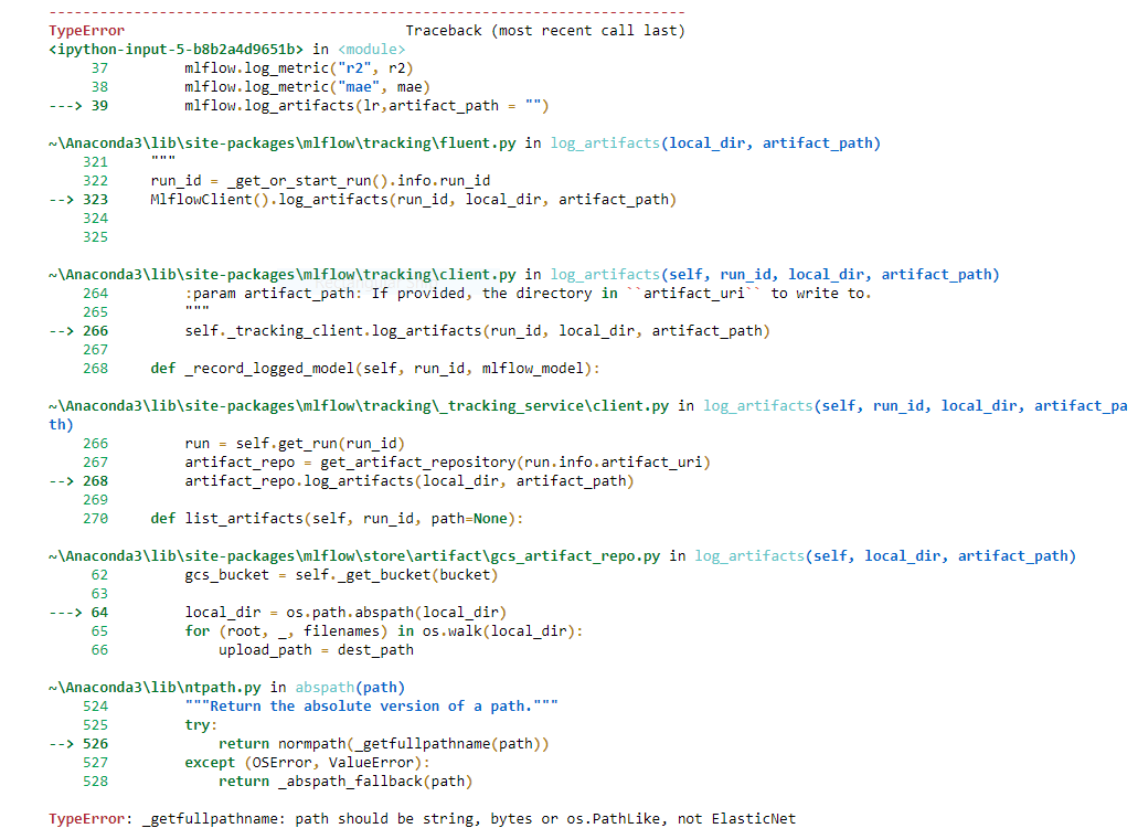 python Logging Artifacts from MlFlow on GCS Bucket Stack Overflow