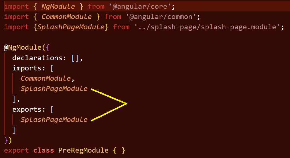 angular group module references in a single module Stack Overflow