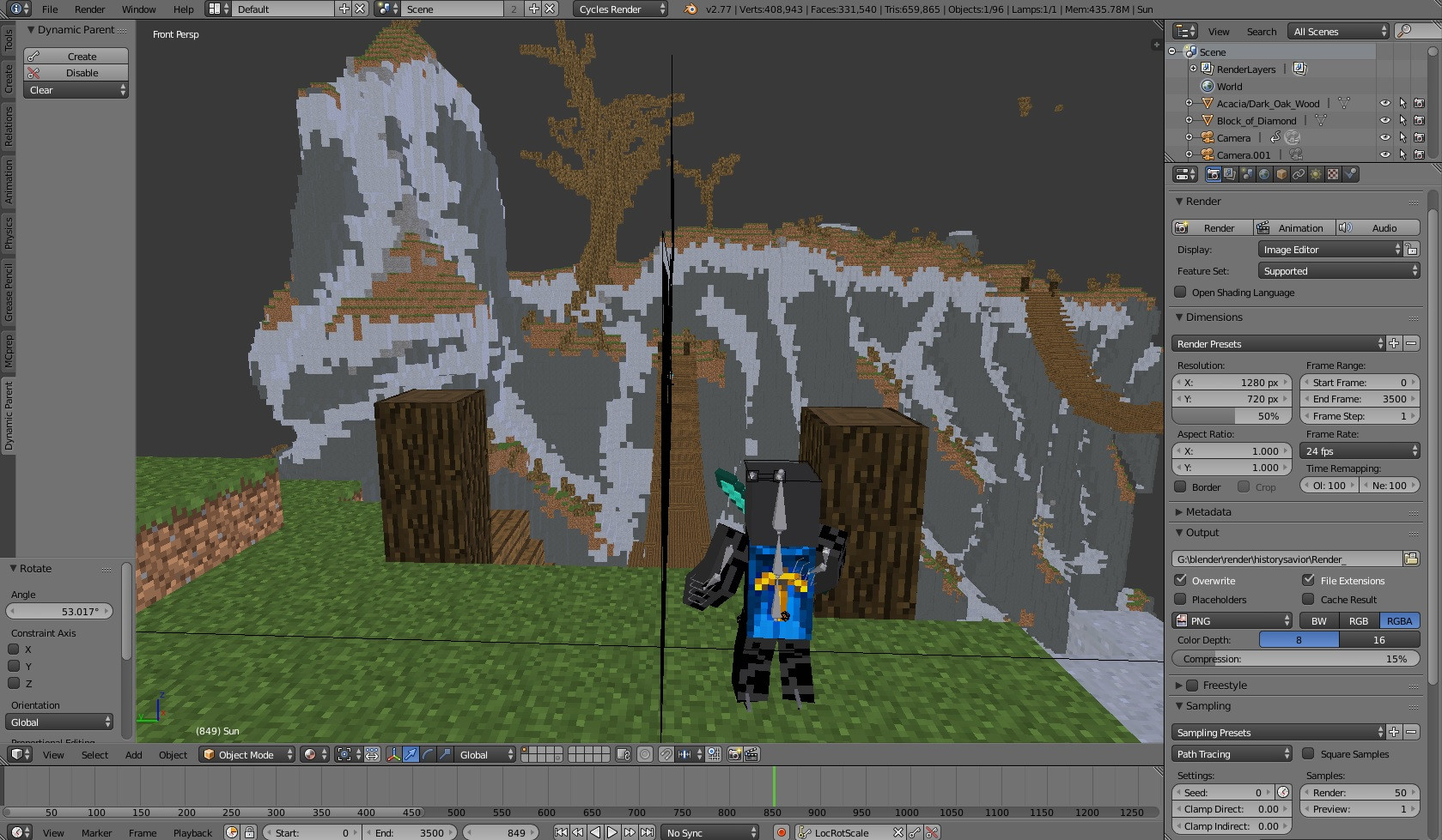 rendering Why do some objects not show up in the camera view