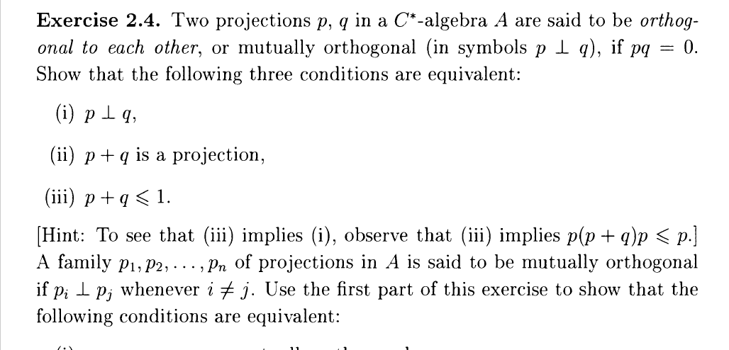 What does p+q \leq 1 means in the context of C
