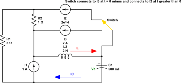 Laplace Transform without given continuity variables Electrical