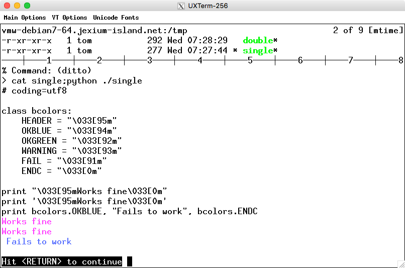 Python fails to output ANSI color codes for the terminal Stack Overflow