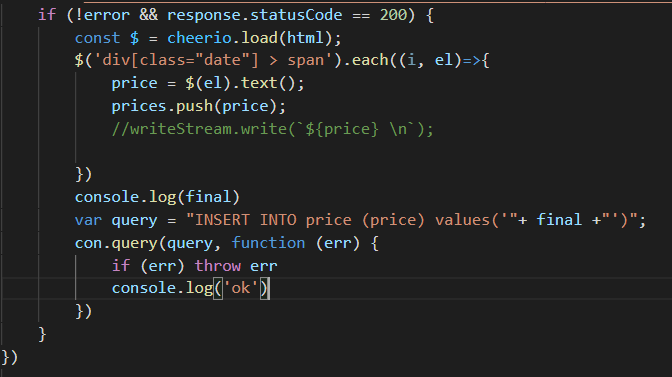 javascript Inserting array into MySQL nodejs Stack Overflow