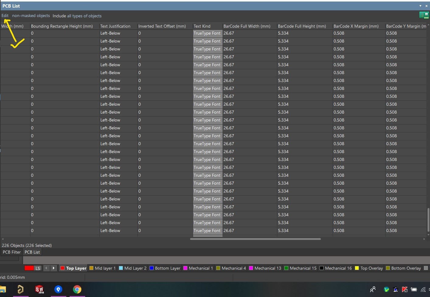 pcb design Change Default Altium Footprint Part Designator Top
