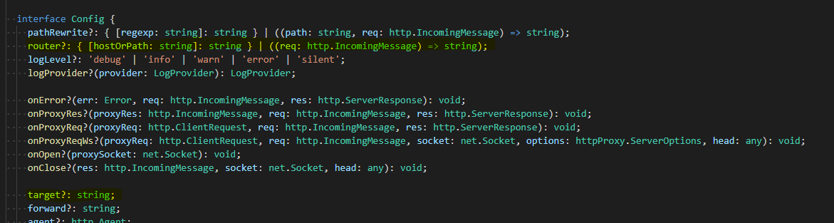 node.js How to proxy to many different targets using httpproxy