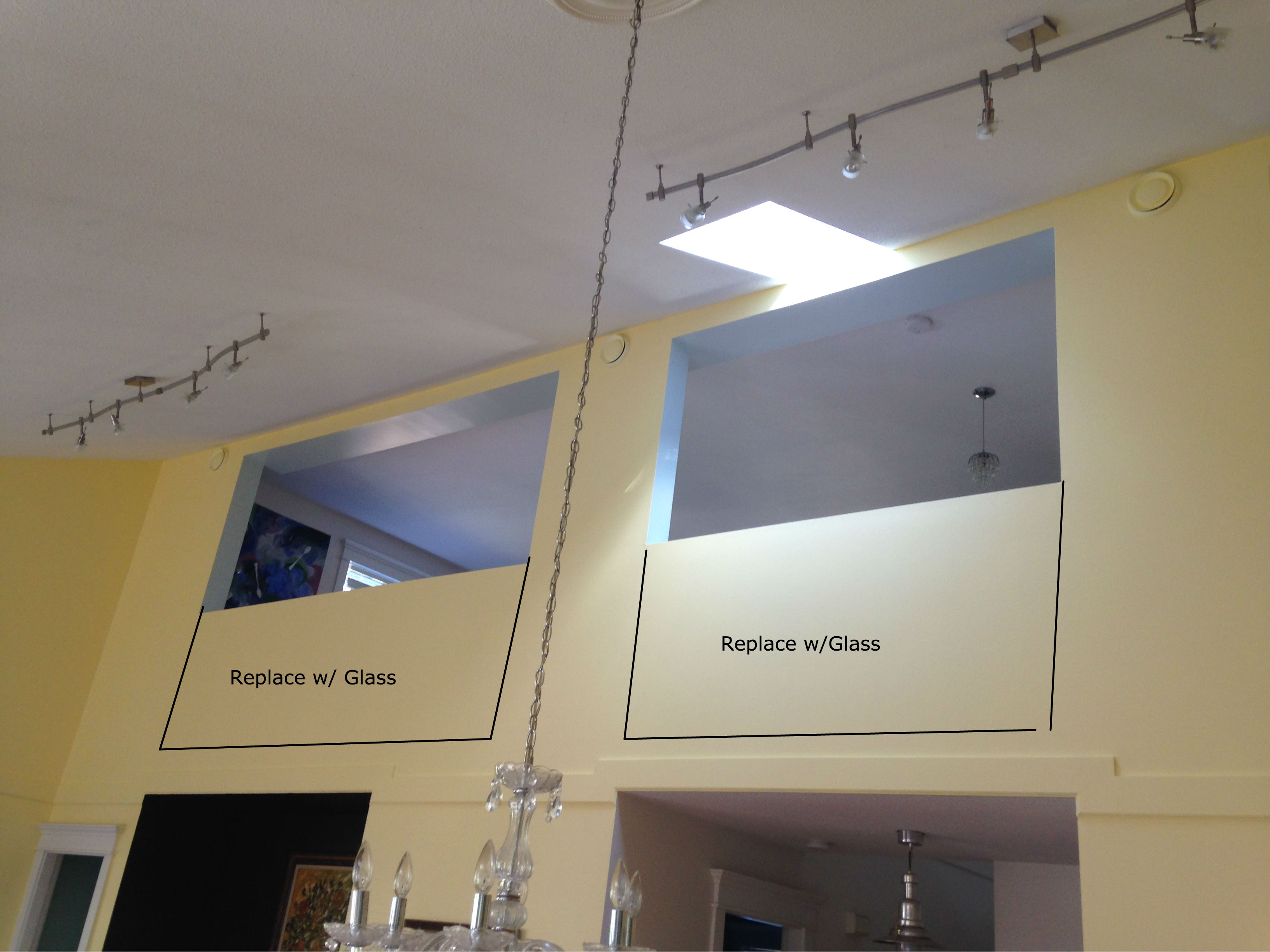 load bearing Replacing Drywall Railing with Glass Railing Home