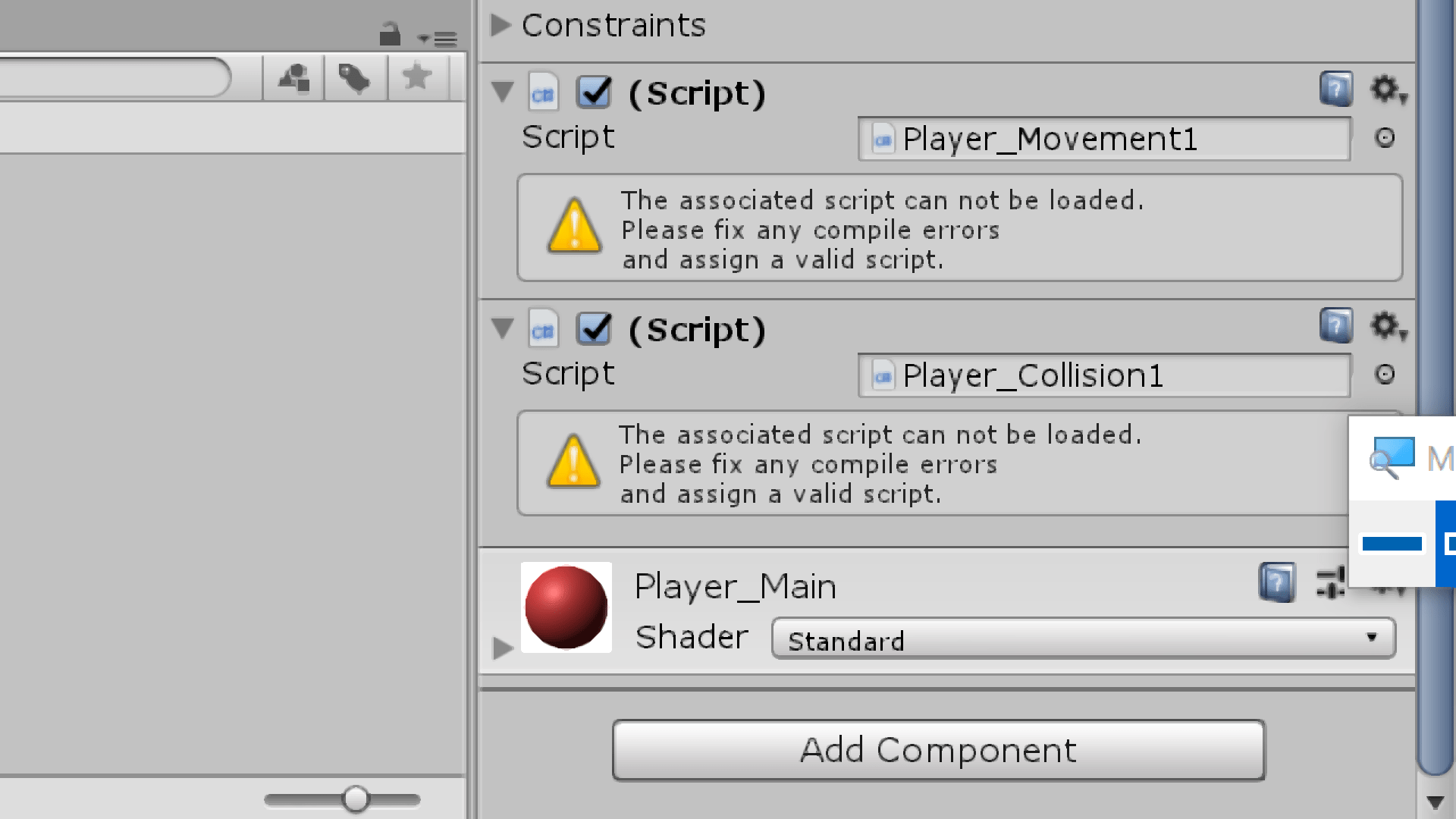 Director player error script error unity lightfecol
