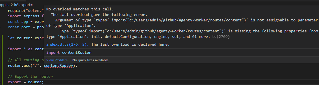 node.js How to use express router in typescript? Stack Overflow